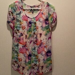 Soft surroundings size small water color top